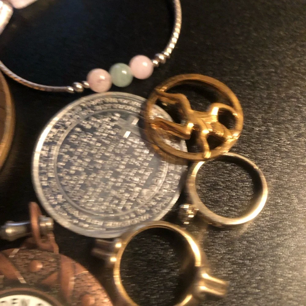 Vintage Coin and Charm Collection with Pink Beaded Bracelet